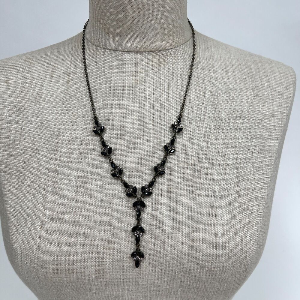 Black Clear‎ Rhinestones Chain Women's Fashion Necklace